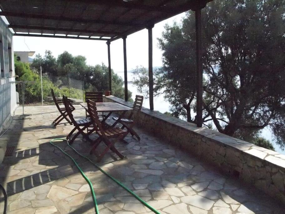 Villa With Breathtaking Views And Private Beach Agios Dimitrios  Exteriér fotografie